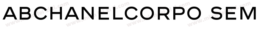 ABChanelCorpo SemiBold字体转换